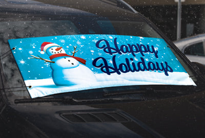 Holiday Bucko Banners - Windshield