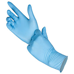 Blue Vinyl Gloves - Large - Powder Free, Box of 100