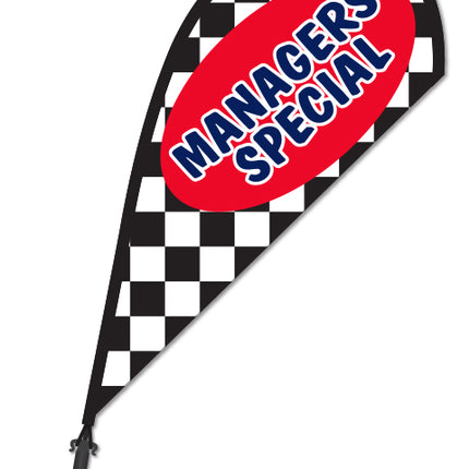 Clip On Paddle Flag - Manager's Special