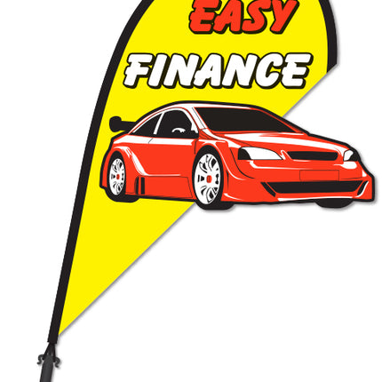 Clip On Paddle Flag - Easy finance (Car)