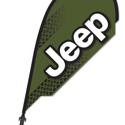 Clip On Paddle Flag - Jeep