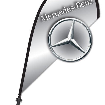 Clip On Paddle Flag - Mercedes Benz