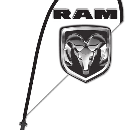 Clip On Paddle Flag - Ram