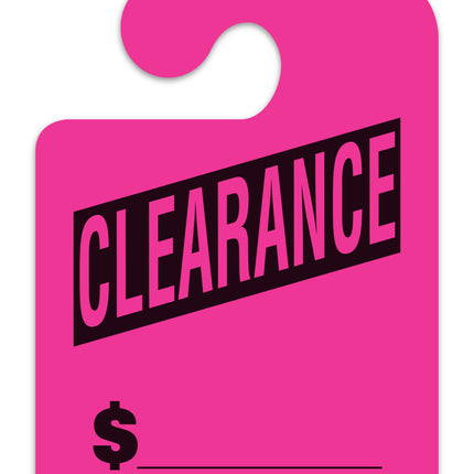 J-Hook Mirror Hang Tags (Jumbo) - "Clearance"