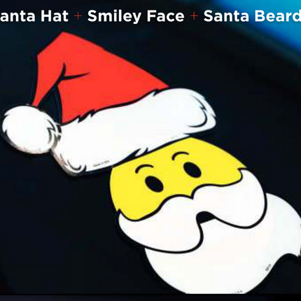 Santa Beard Holiday Decal - (12 pk)