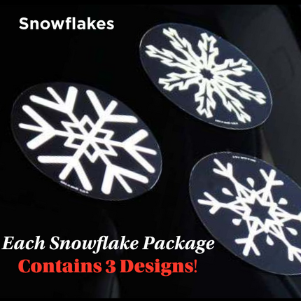 Snowflakes Holiday Decal - (12 pk)