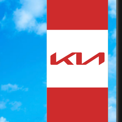 Vinyl Light Pole Banner - Kia