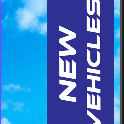 Vinyl Light Pole Banner - "New Vehicles"