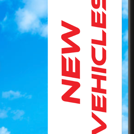 Vinyl Light Pole Banner - "New Vehicles"