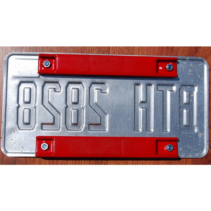 Red License Plate Frames Car License Plate Covers Holder Front & Rear US size, Size: 12.4 x 6.4 (31.5 cm x 16.2 cm)